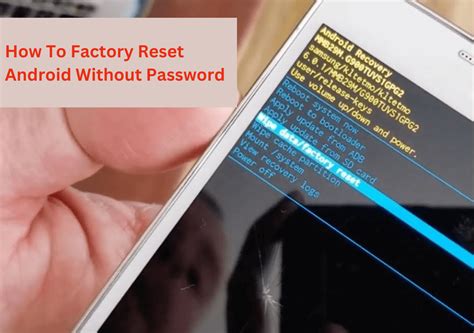 Password and factory resets 